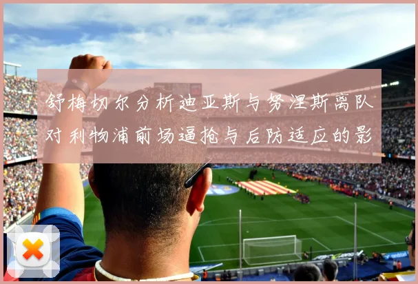 舒梅切尔分析迪亚斯与努涅斯离队对利物浦前场逼抢与后防适应的影响